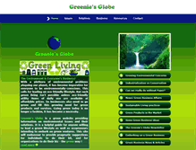 Tablet Screenshot of greeniesglobe.com